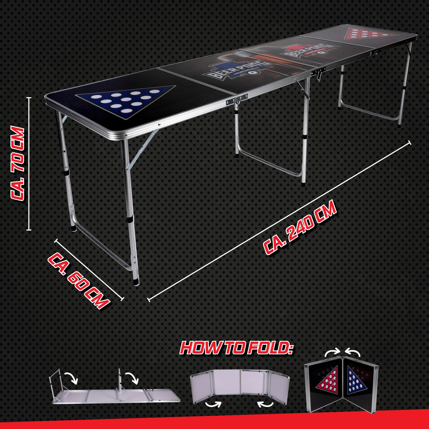 Beerpong Table Foldable