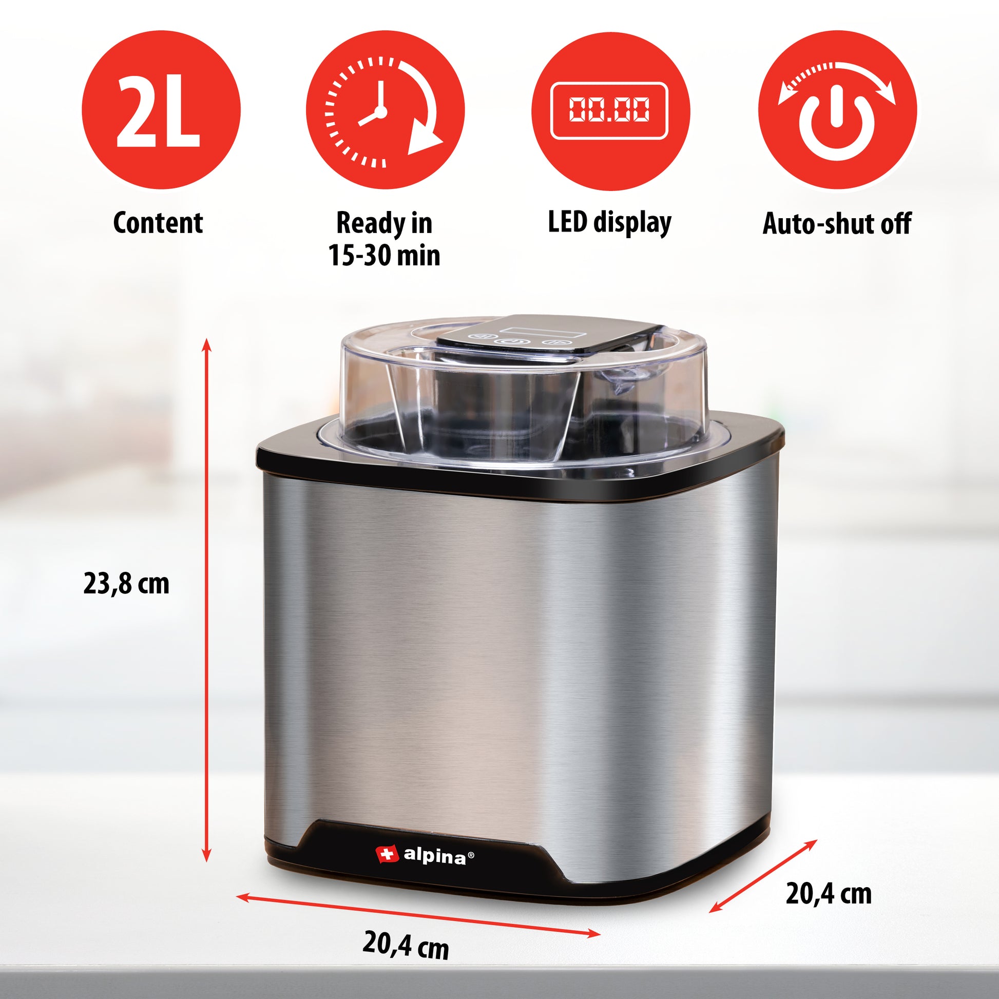 Ice Cream Maker 230V 12W