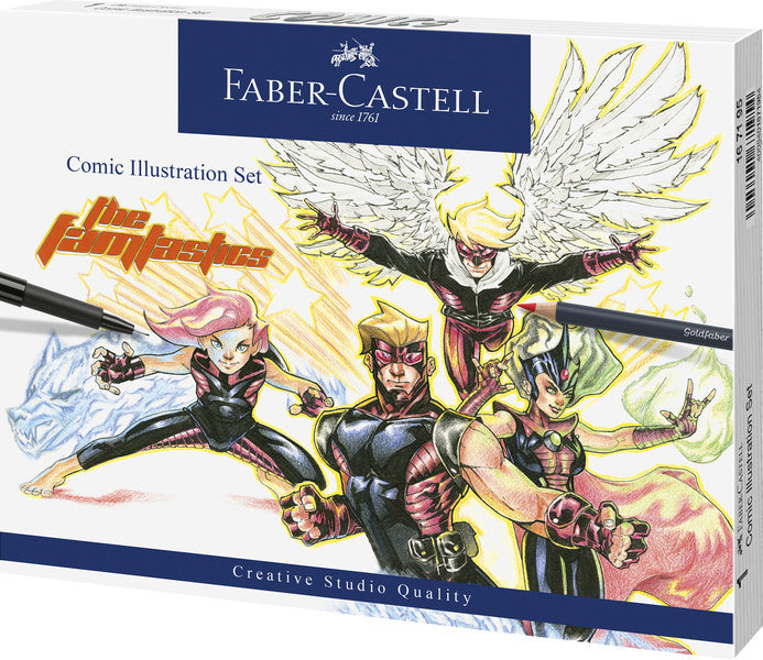 Faber Castell Fc-167195 Tekenstift Faber-Castell Pitt Artist Pen Comic Illustratie Set