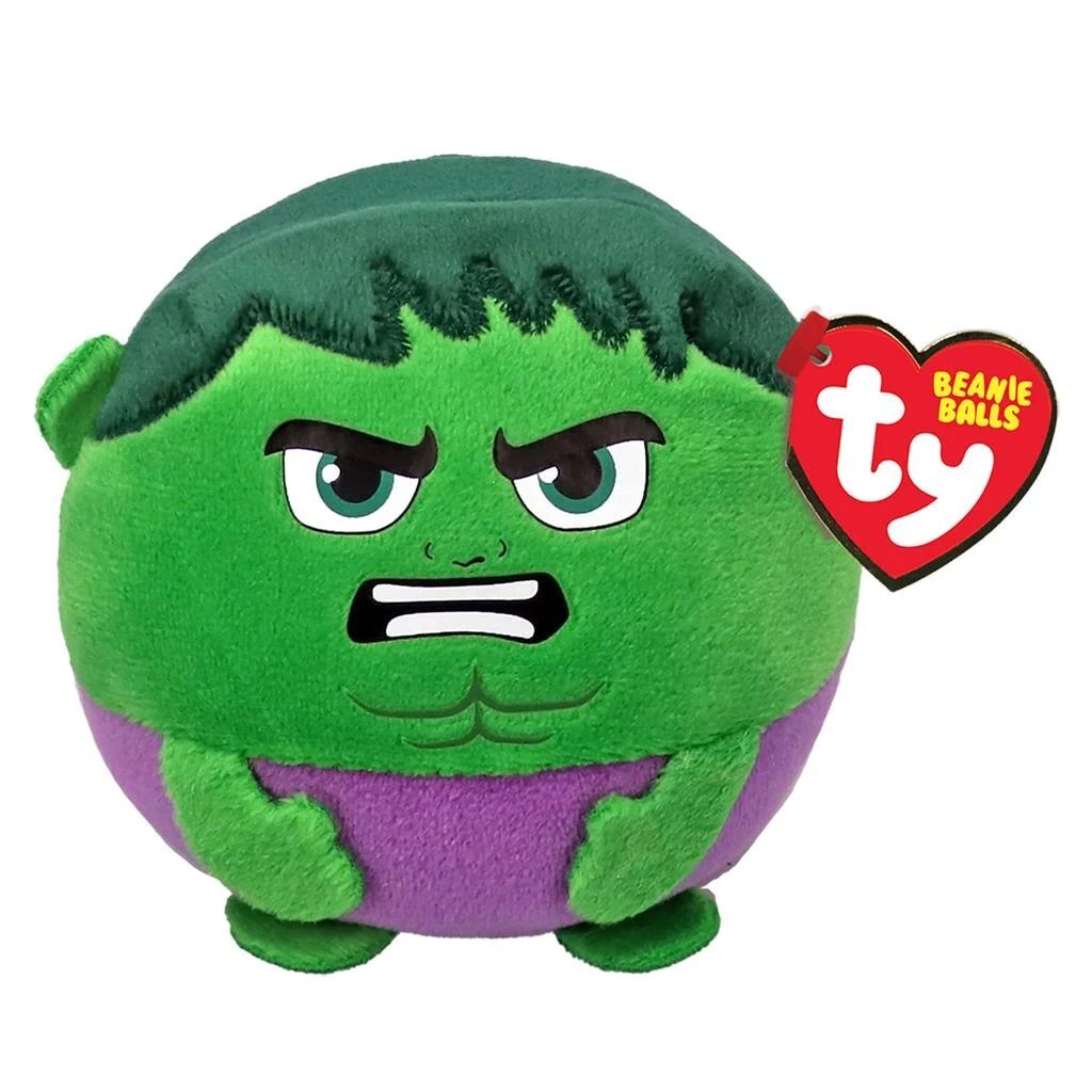 Ty Beanie Balls Marvel Knuffel Hulk 10 Cm