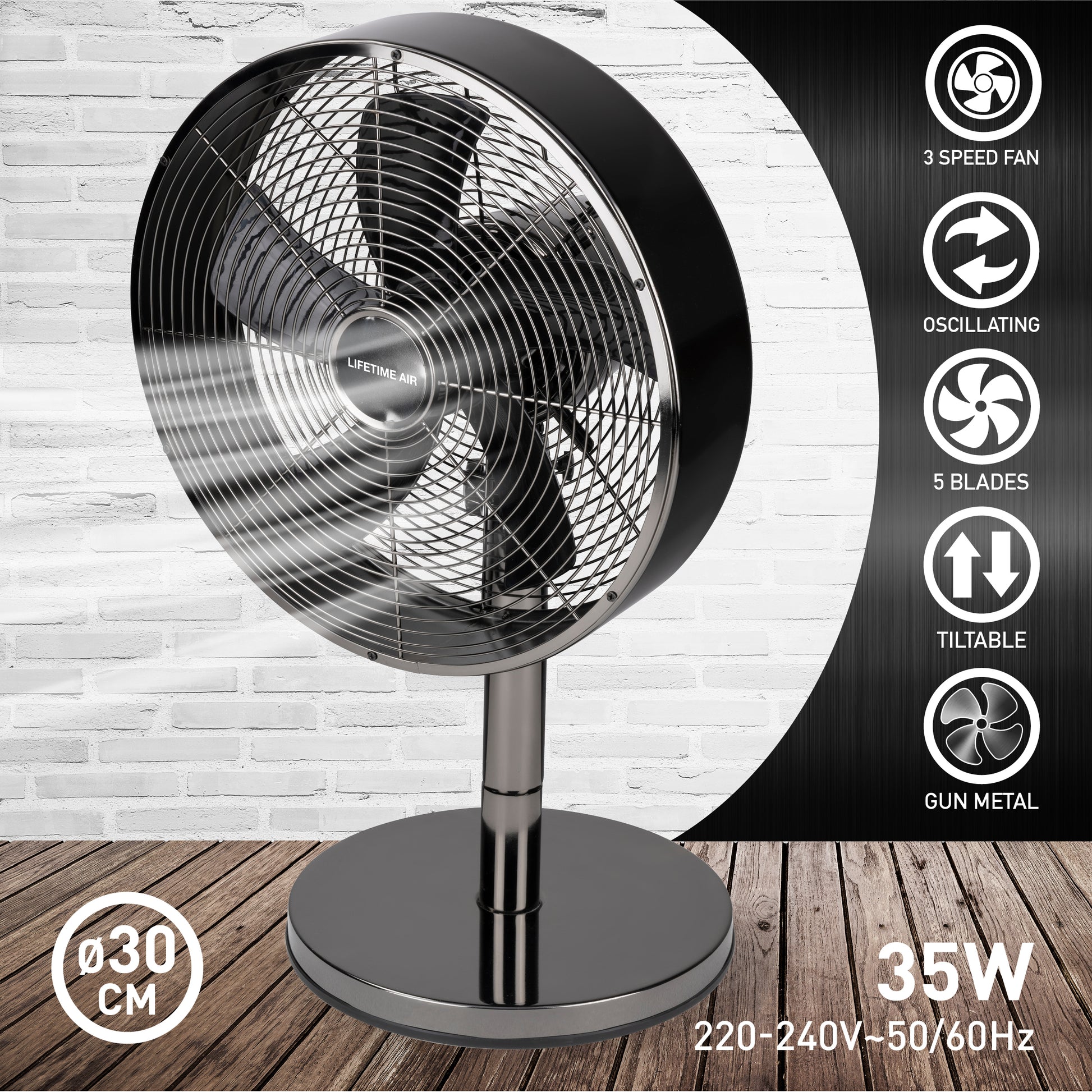 Fan Table 30Cm 35W 230V