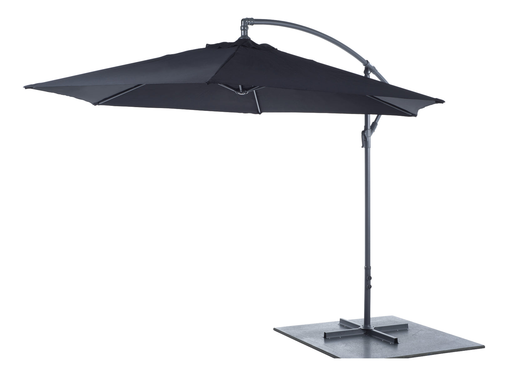 Hanging Umbrella 3M/6Rib Black