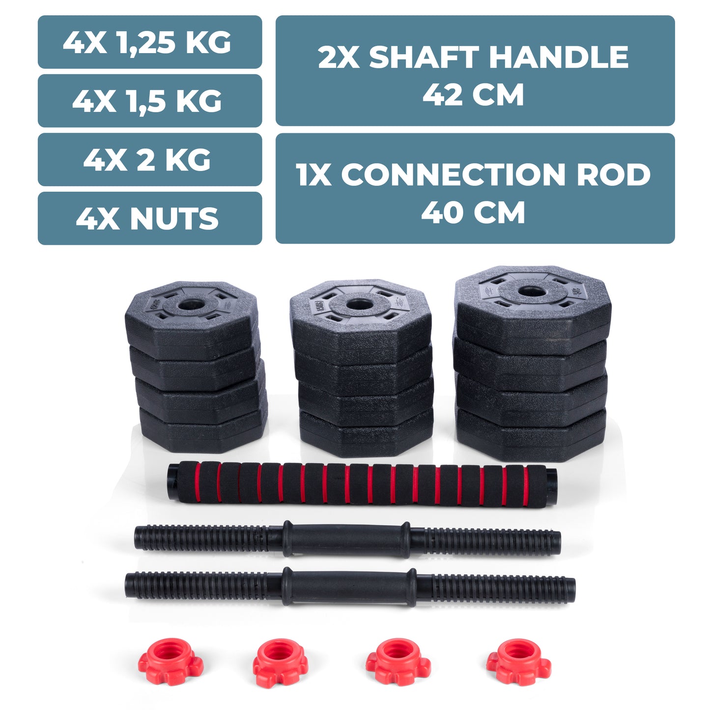 Dumbbell Set 19Pcs