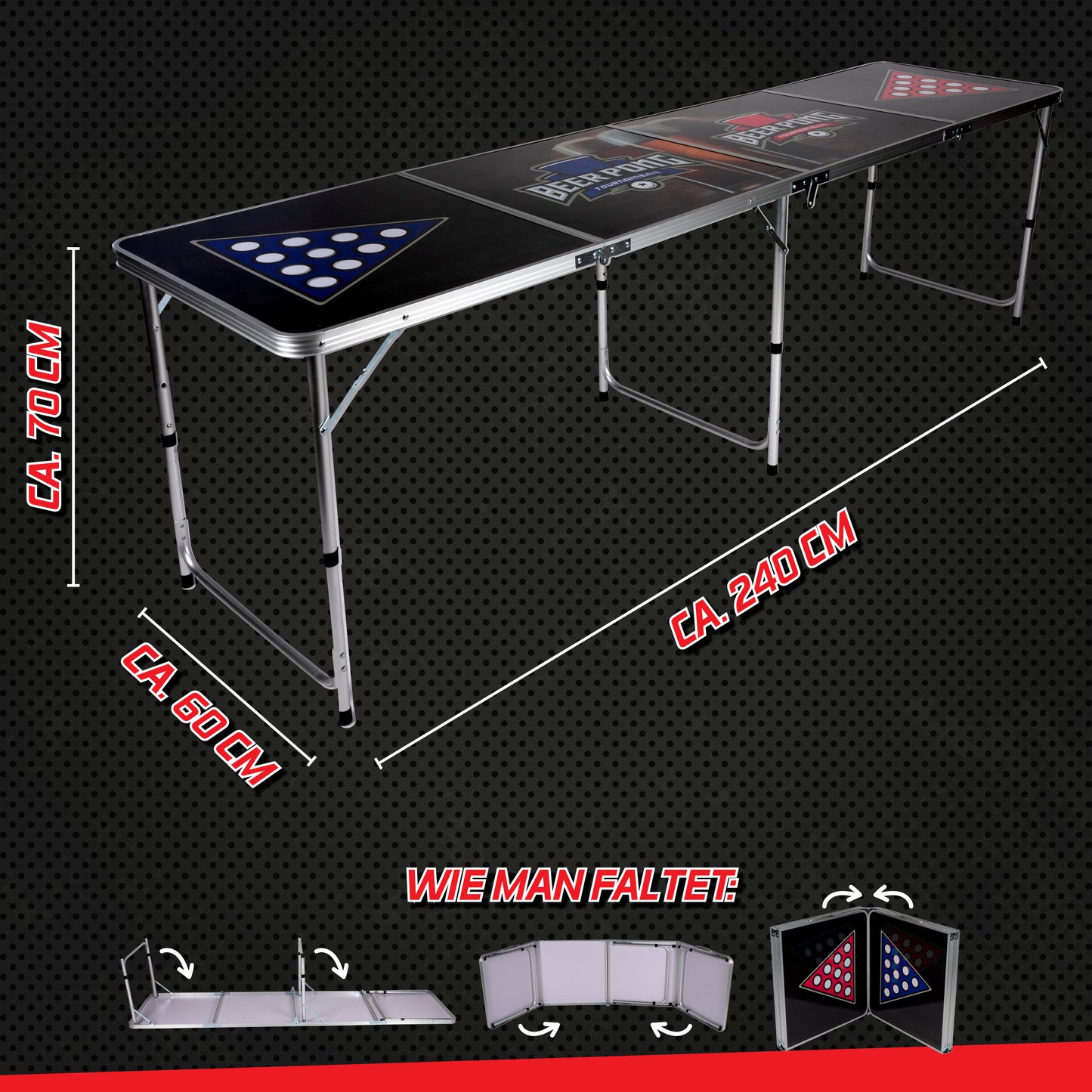 Beerpong Table Foldable