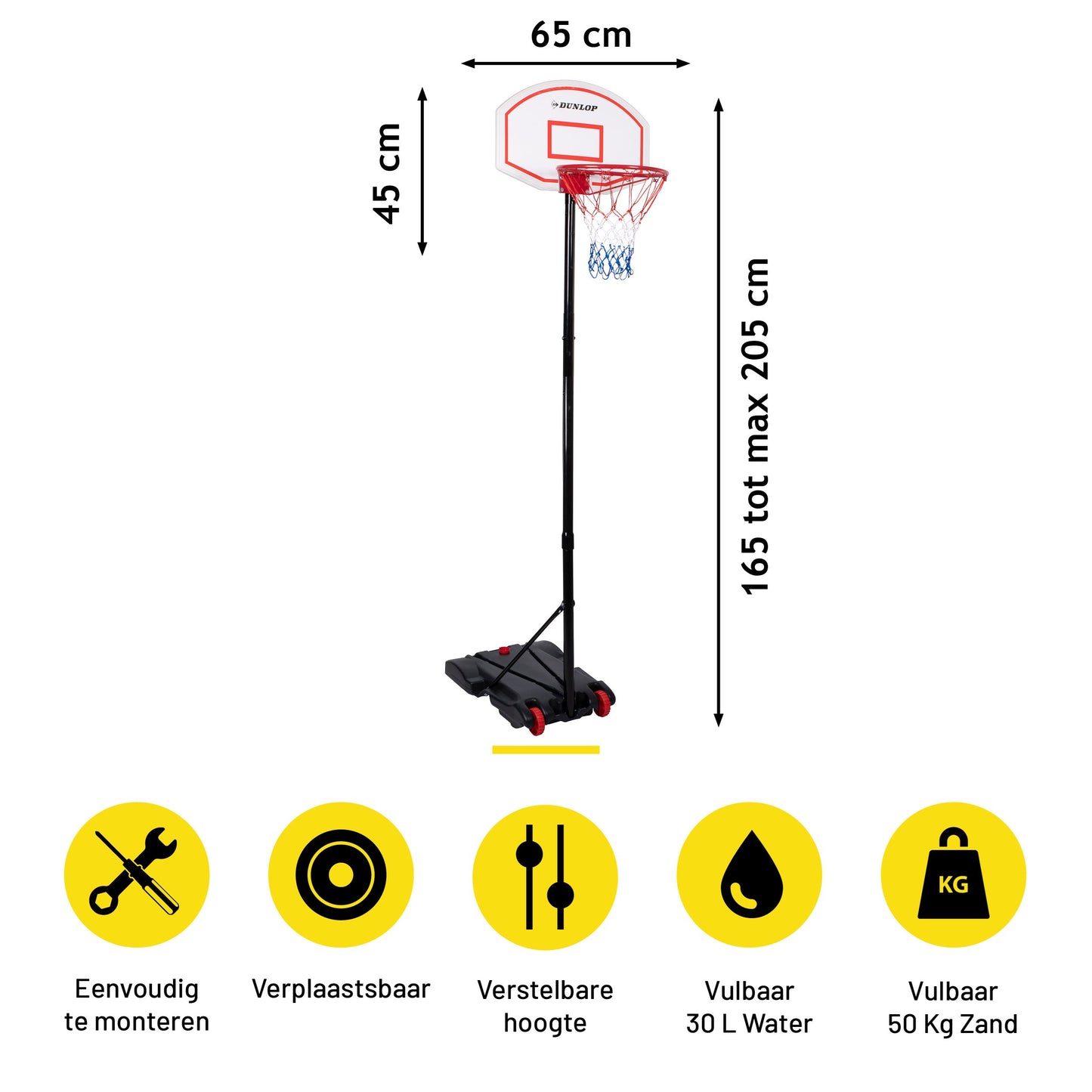 Basket Stand 74X54X165/205Cm