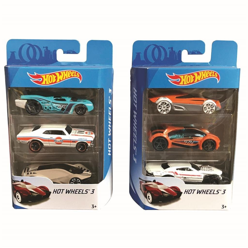 Mattel Hot Wheels 3-Pack Assorti