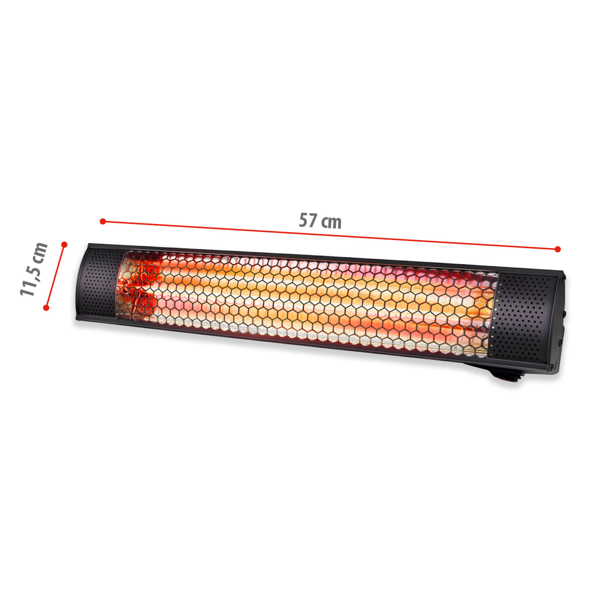 Heater Wall 2000W Gold Halogen