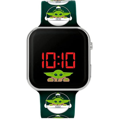 Overige Merken Accutime Led Horloge Star Wars Groen