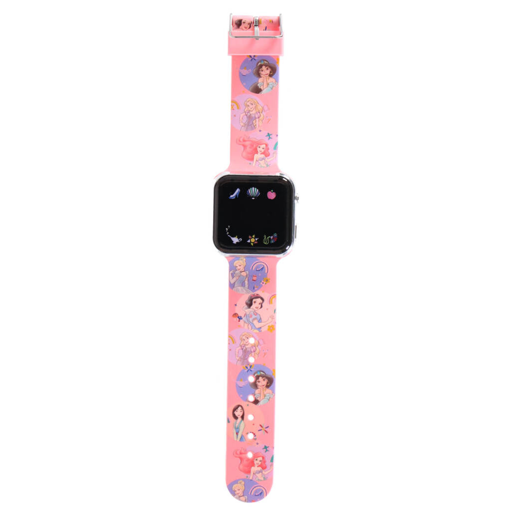 Disney Princess Led Horloge Roze