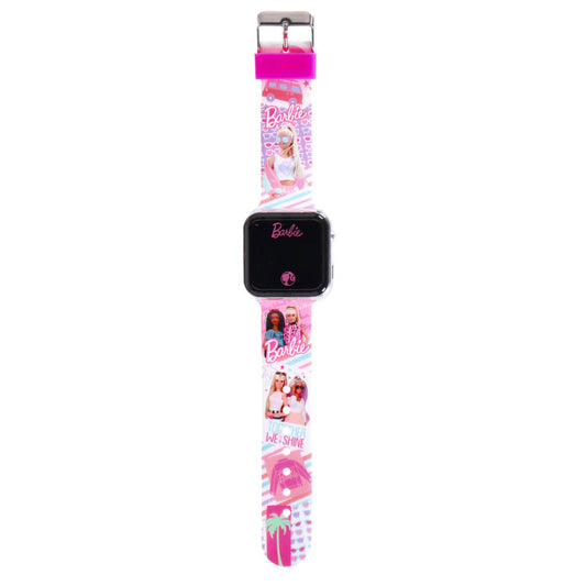 Barbie Led Horloge Roze