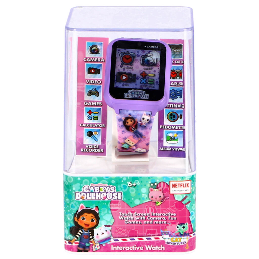 Gabby's Dollhouse Gabby&#039;S Dollhouse Interactief Horloge Paars