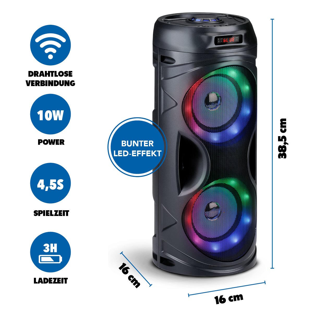 Speaker Bt Tws Portable 10W