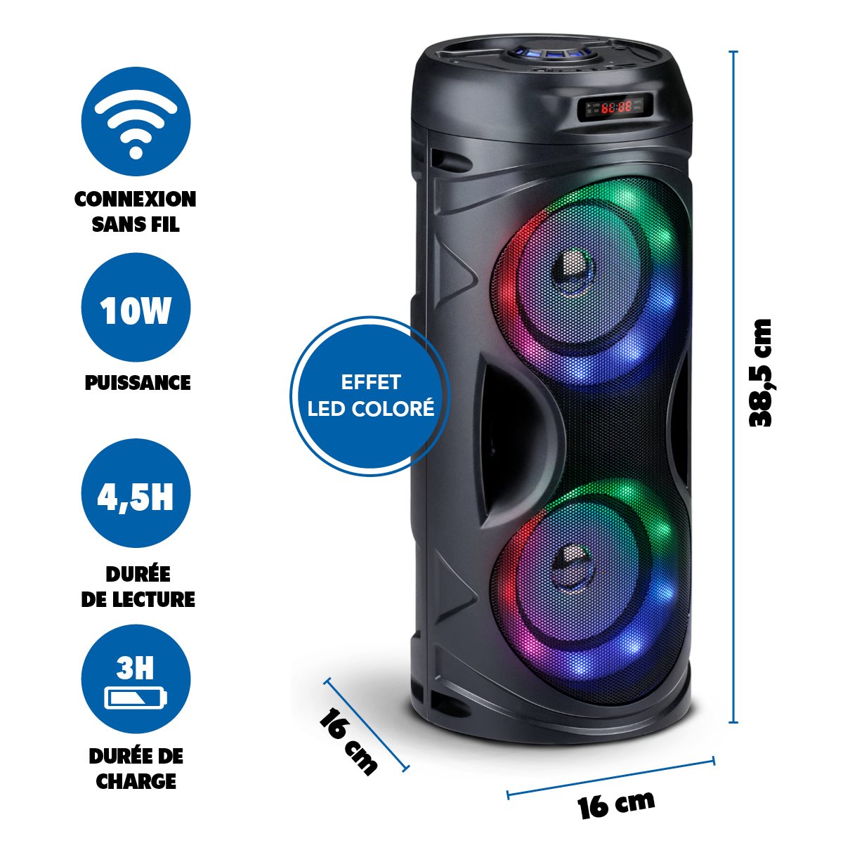 Speaker Bt Tws Portable 10W