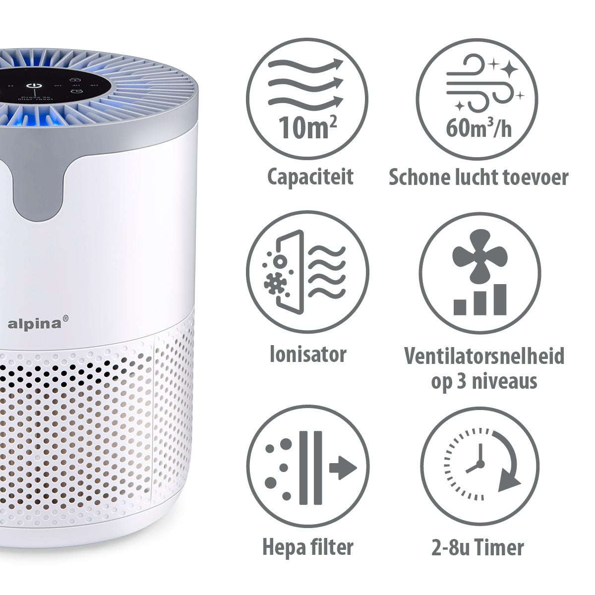 Air Purifier 230V 12W 60 M³/H