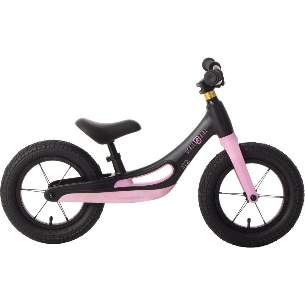 Rebel Kidz Loopfiets Zwart/Roze