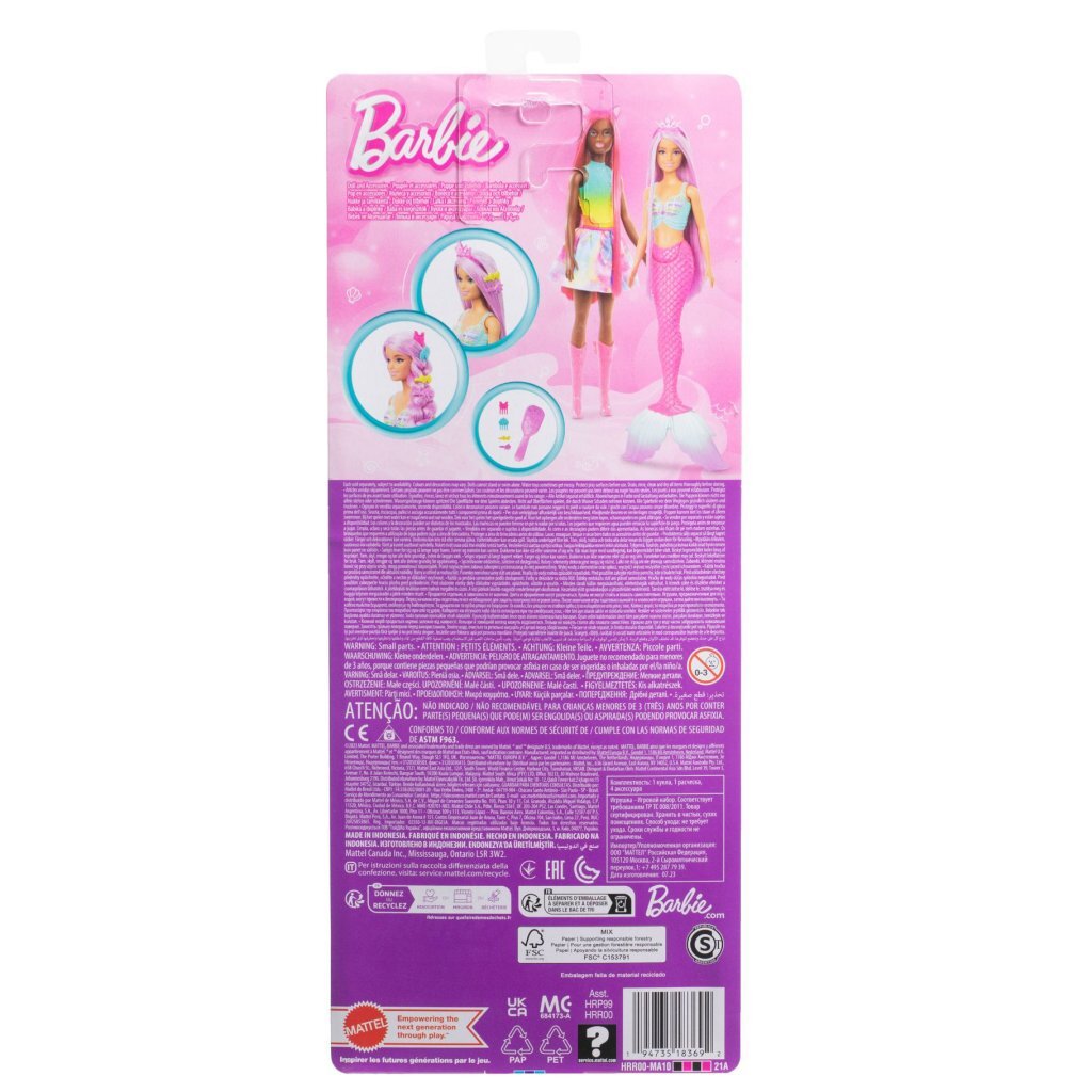 Barbie Zeemeermin Pop Roze