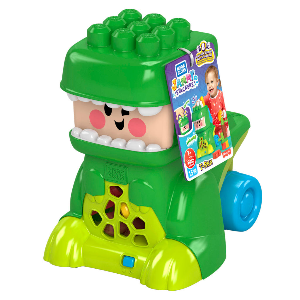 Mega Bloks Jammy Stackers T-Rex + Geluid