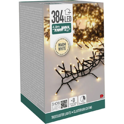 S.i.a. Treecluster Kerstboomverlichting - 384Led - Warm Wit