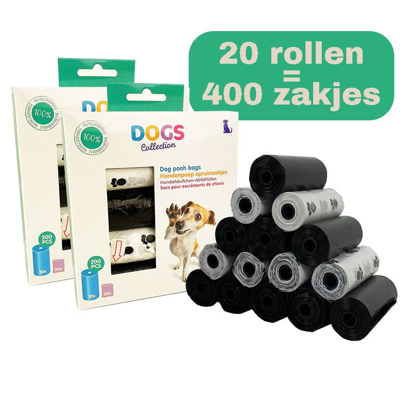 Dogs Collection Hondenpoepzakjes - 400 Stuks - Biologisch Afbreekbaar