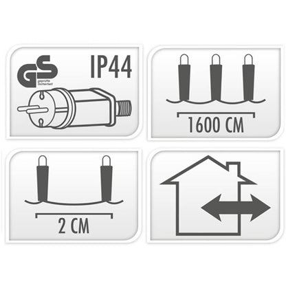 Snakelight 800 Led - 16 Meter  - Warm Wit