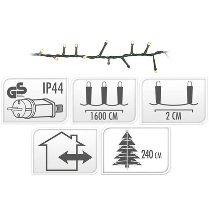 Snakelight 800 Led - 16 Meter  - Extra Warm Wit