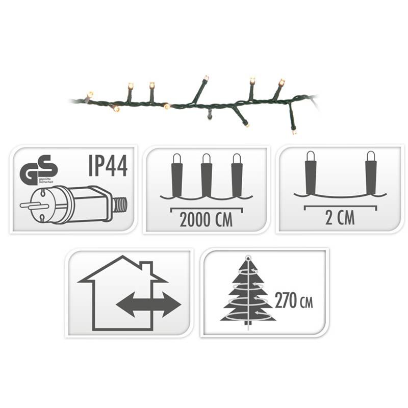 Snakelight 1000 Led - 20 Meter - Extra Warm Wit