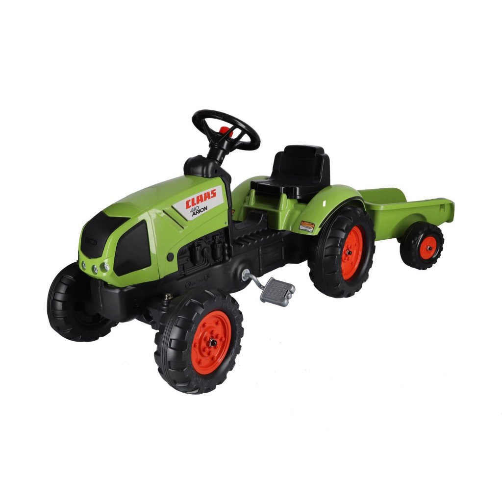 Overige Merken Falk Claas Arion 410 Traptractor Met Aanhanger 132X42X53 Cm Groen/Zwart