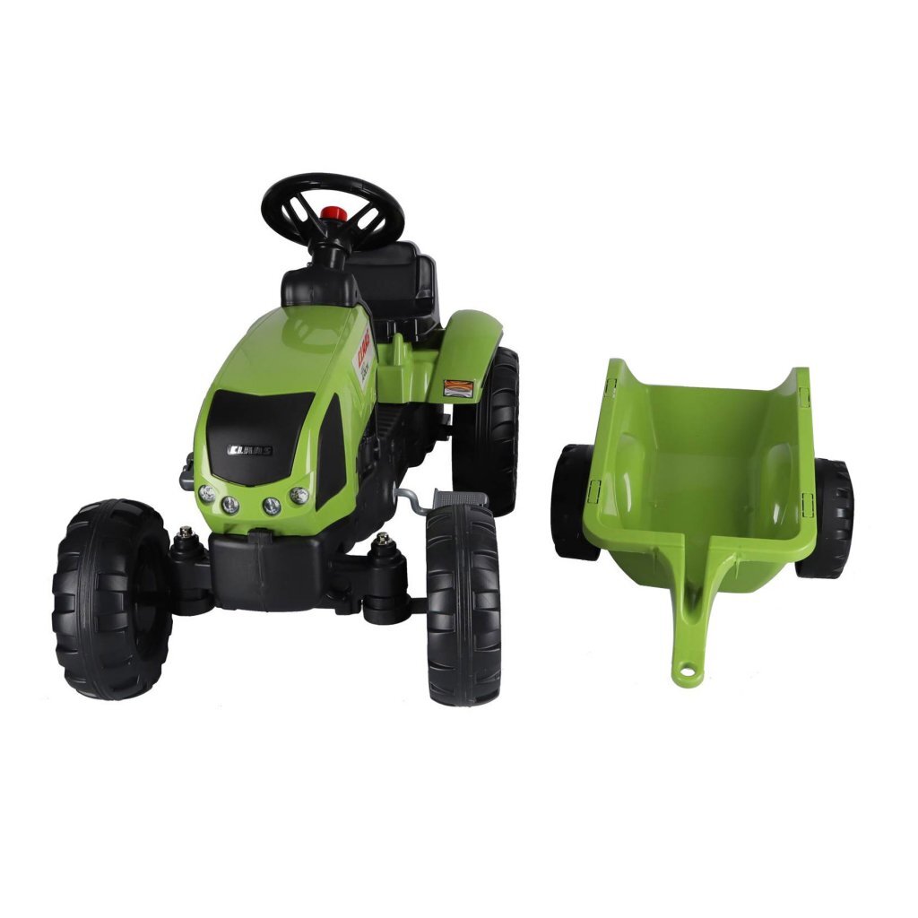 Overige Merken Falk Claas Arion 410 Traptractor Met Aanhanger 132X42X53 Cm Groen/Zwart