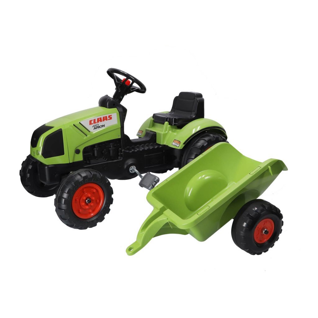 Overige Merken Falk Claas Arion 410 Traptractor Met Aanhanger 132X42X53 Cm Groen/Zwart