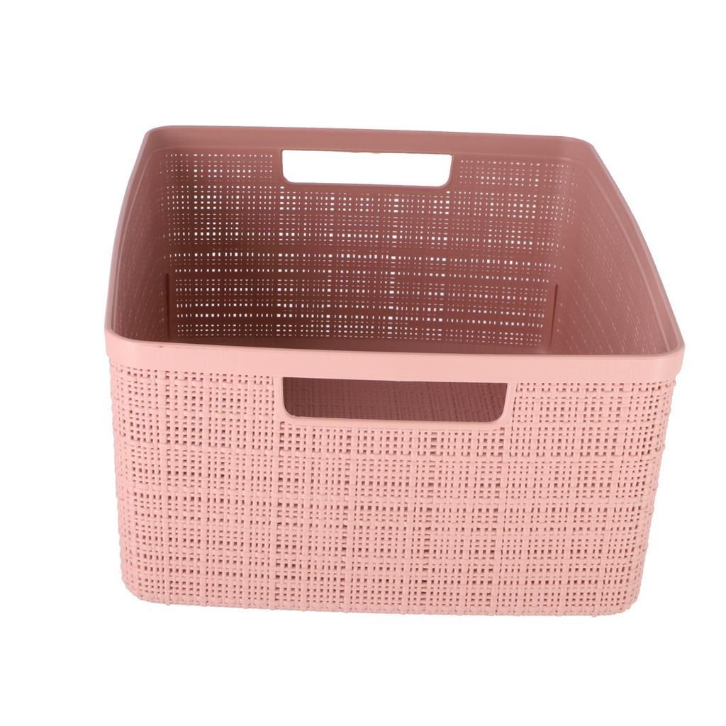 Curver Opbergmand Jute-Look 12L Roze