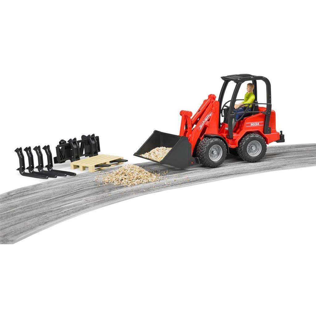 Bruder 2630 Schaeffer Shovel Met Voorlader En Accessoires