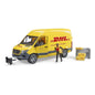 Bruder 02671 Dhl Mb Sprinter + Bestuurder En Assecoires