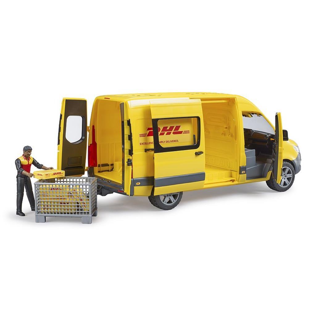 Bruder 02671 Dhl Mb Sprinter + Bestuurder En Assecoires