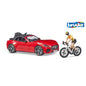 Bruder 03485 Roadster Met Wielrenster 1:16