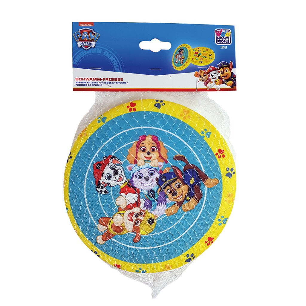 Paw Patrol Spons Frisbee 19 Cm Geel/Blauw