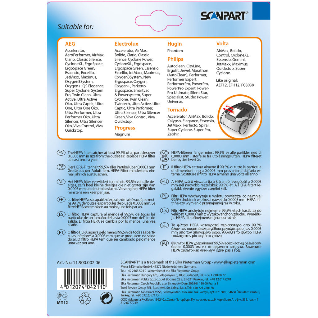 Scanpart Phi/Ele S-Class Filter Efh12