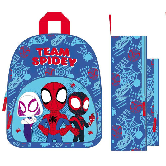 Spiderman Spidey And Friends Rugtas 30.5X25.5X10 Cm Blauw/Rood