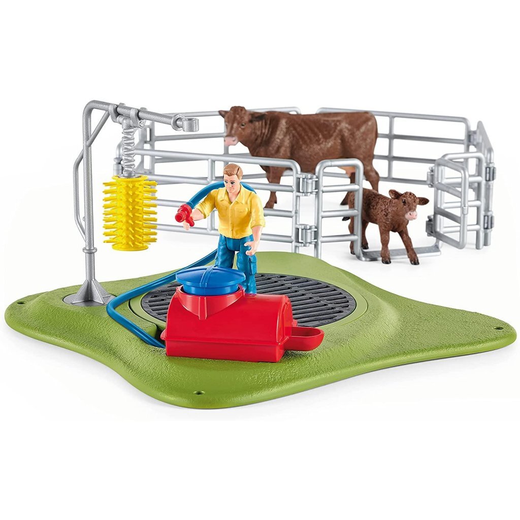 Schleich Happy Cow Wash Speelset