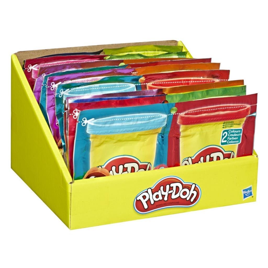 Play-Doh Grab And Go Compound Bag + 2 Kleuren Klei