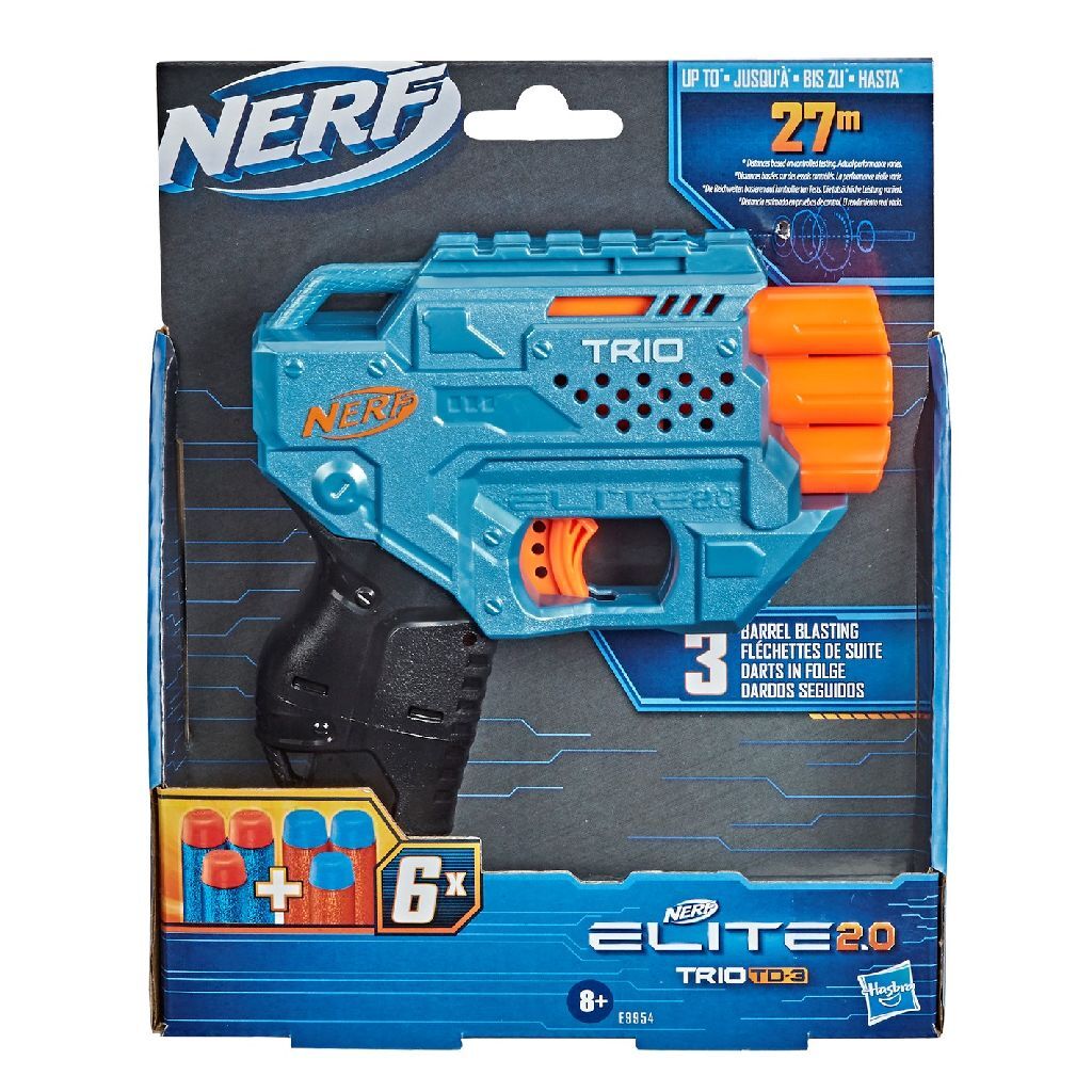 Nerf Elite 2.0 Trio Td 3 Blaster + 6 Darts