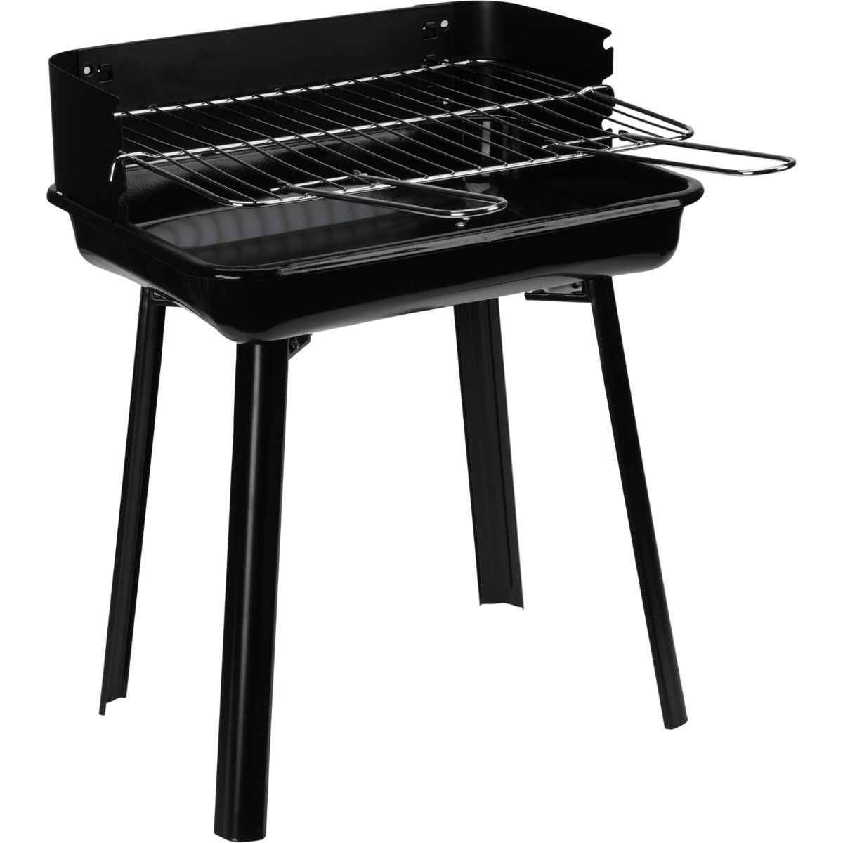 Bbq Houtskool Bbq - Mini Barbecue - 36X31Xh45 Cm - Grillrooster 33X26 Cm - Windscherm