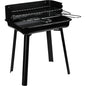 Bbq Houtskool Bbq - Mini Barbecue - 36X31Xh45 Cm - Grillrooster 33X26 Cm - Windscherm