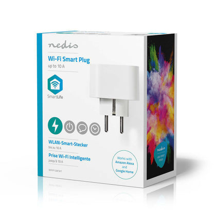 Nedis Wifip130Fwt Wi-Fi Smart Plug Schuko Type F 10 A