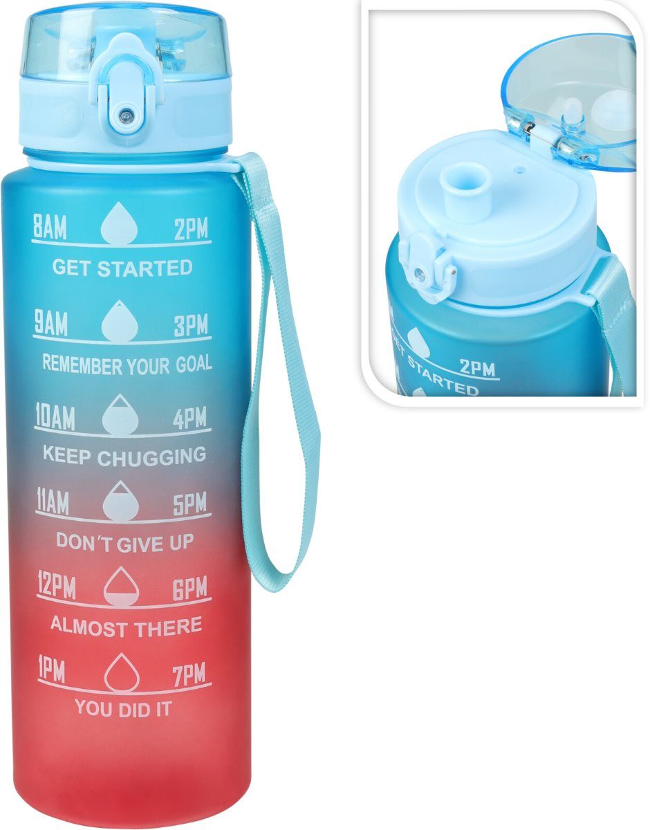 Excellent Houseware Motivatie Waterfles - Drinkfles 1 Liter