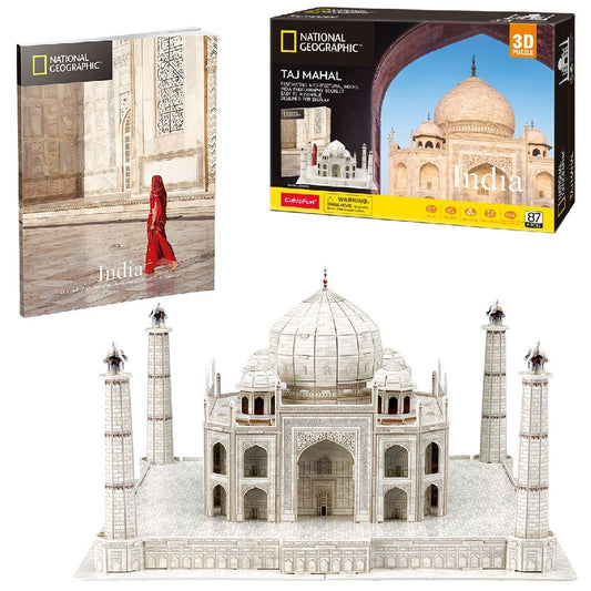 Cubic Fun National Geographic 3D Puzzel Taj Mahal 87 Stukjes