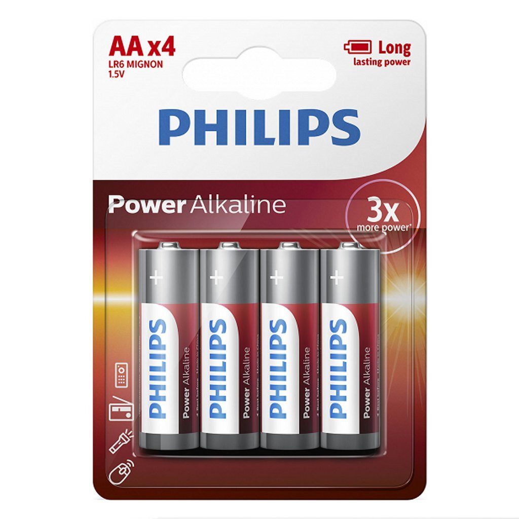 Philips Aa Alkaline Batterijen 4 Stuks