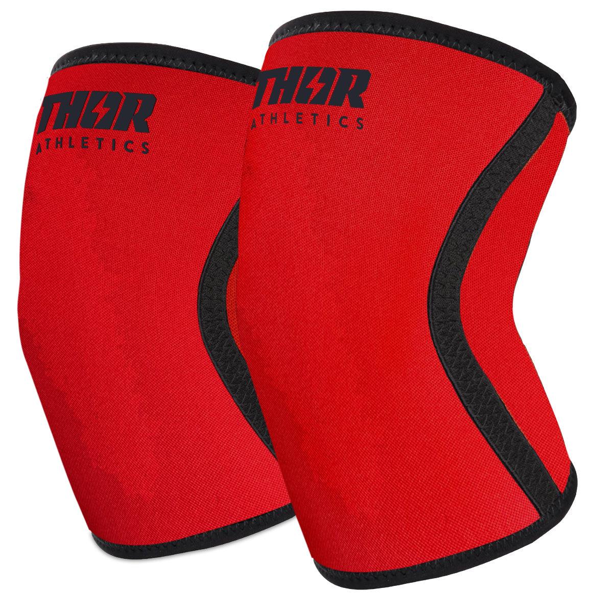 7Mm Knee Sleeves | Rood | Thor Athletics