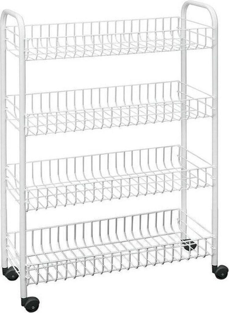 Metaltex Badkamer-/Keukentrolley Snello 84X56Cm Staal Wit