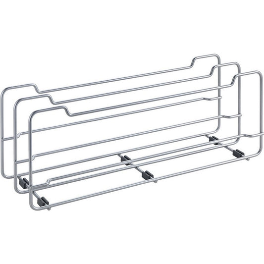 Metaltex Space Saver Pannendeksels Rek 14X42X16 Cm Zilver