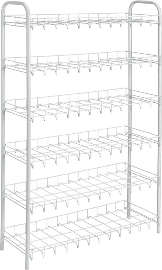 Tomado-Metaltex Tomado Metaltex Shoe 6 Schoenenrek Wit 64X23X104 Cm  6 Verdiepingen